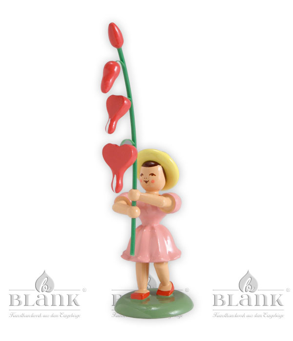 Blumenkind mit Tränendes Herz, farbig