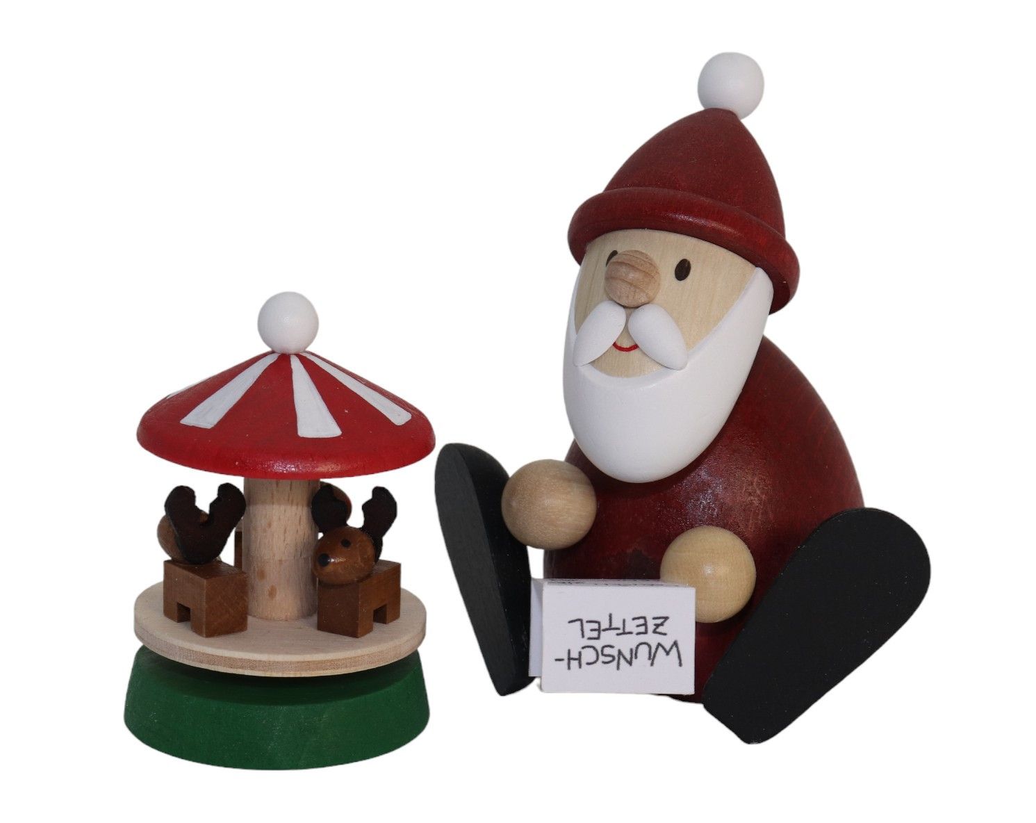 Weihnachtsmann mit Karussell