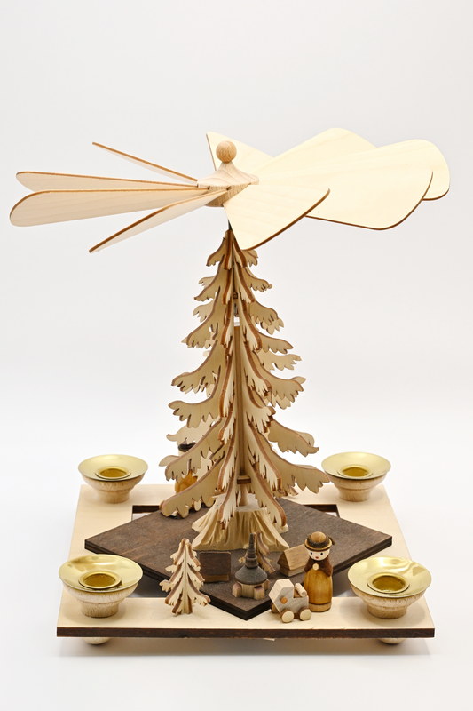 Tree pyramid, rectangular, 2 miniatures 2 miniatures