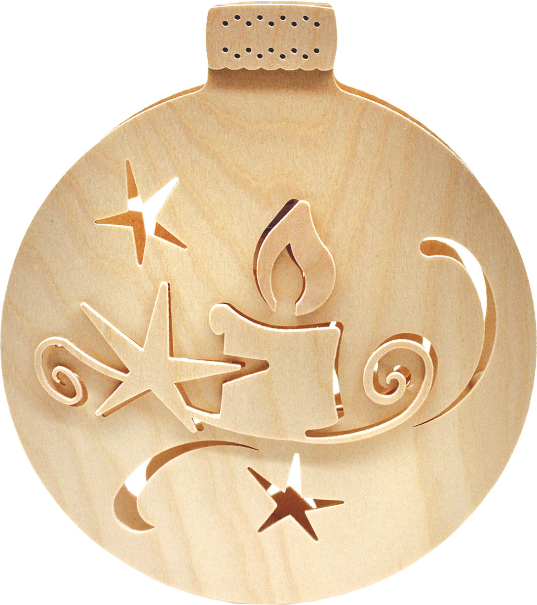 Fensterbild, beleuchtet, Kerze