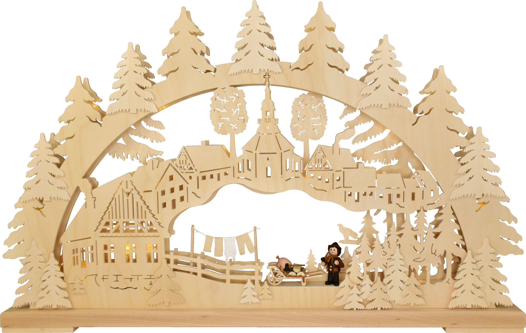 Large candle arch, homecoming, sculptural