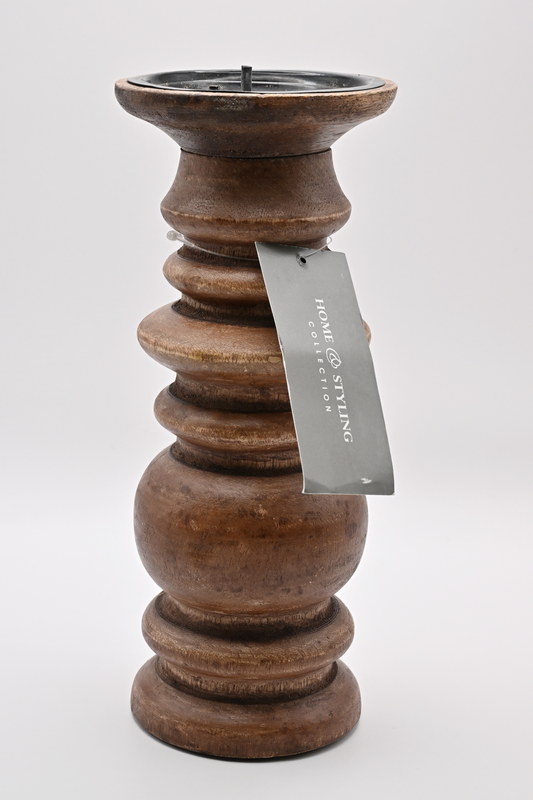 Leuchter Säule 24 cm natur
