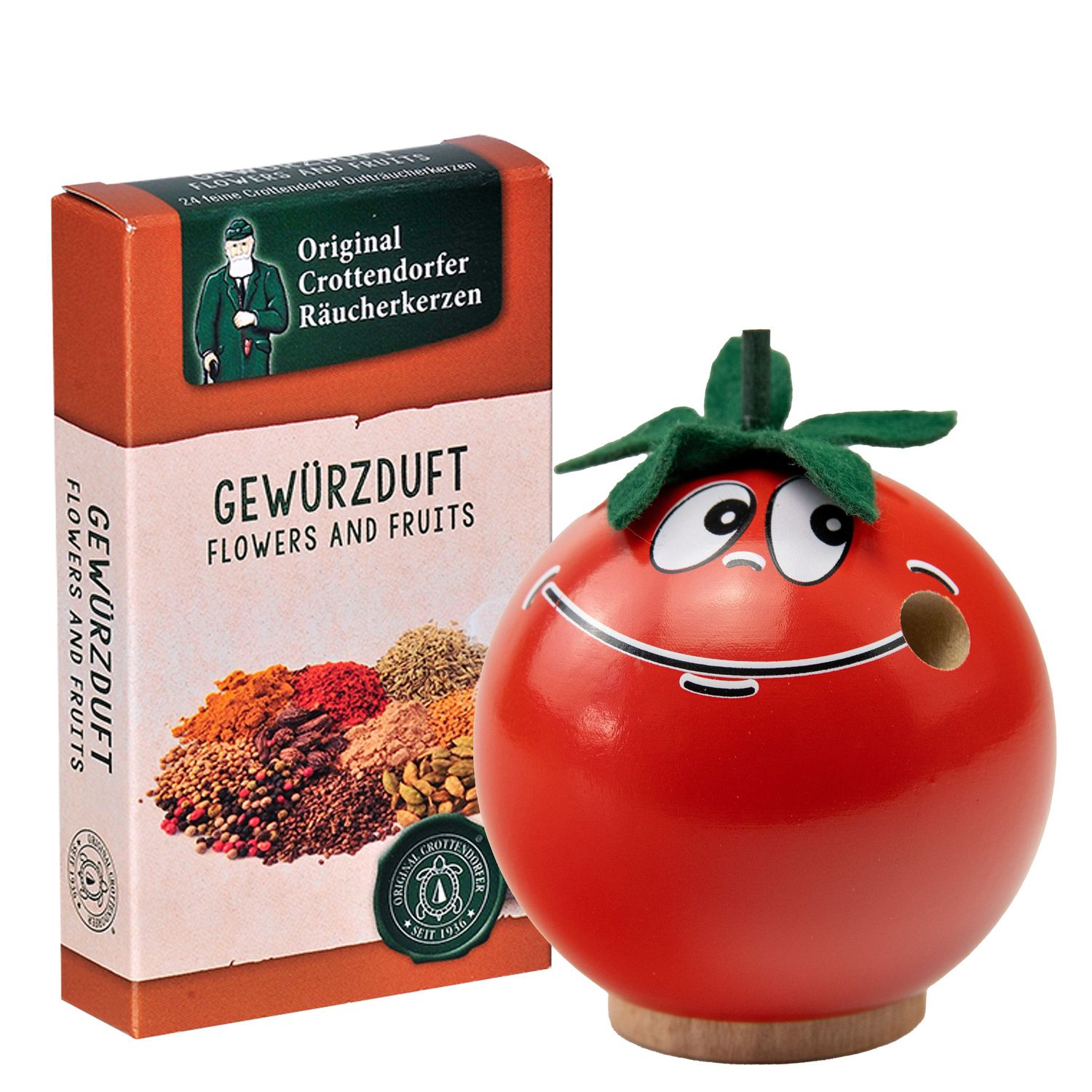 Freche Früchtchen Tomate inkl. Räucherkerzen Gewürzduft