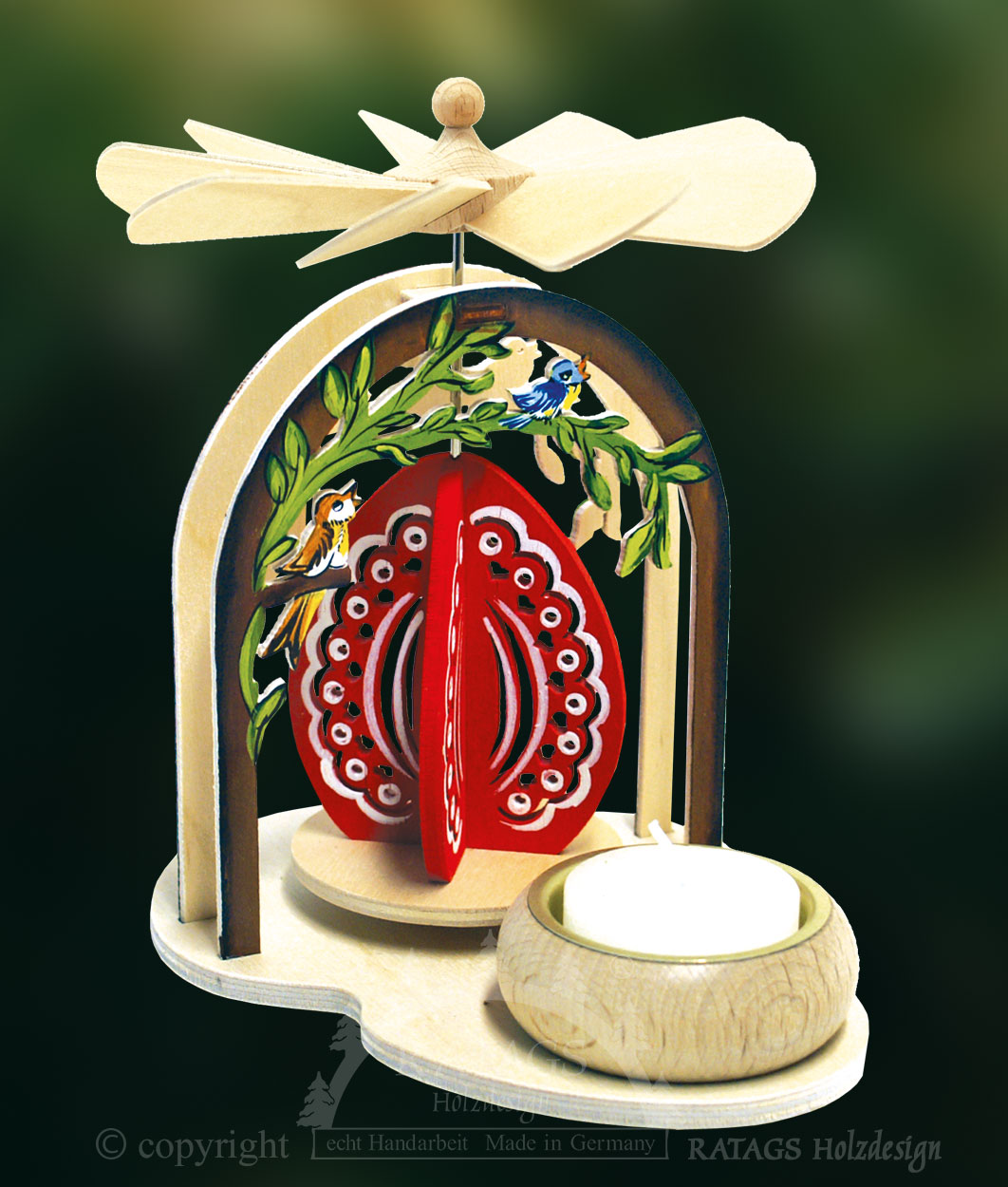 Easter pyramid, egg, painted