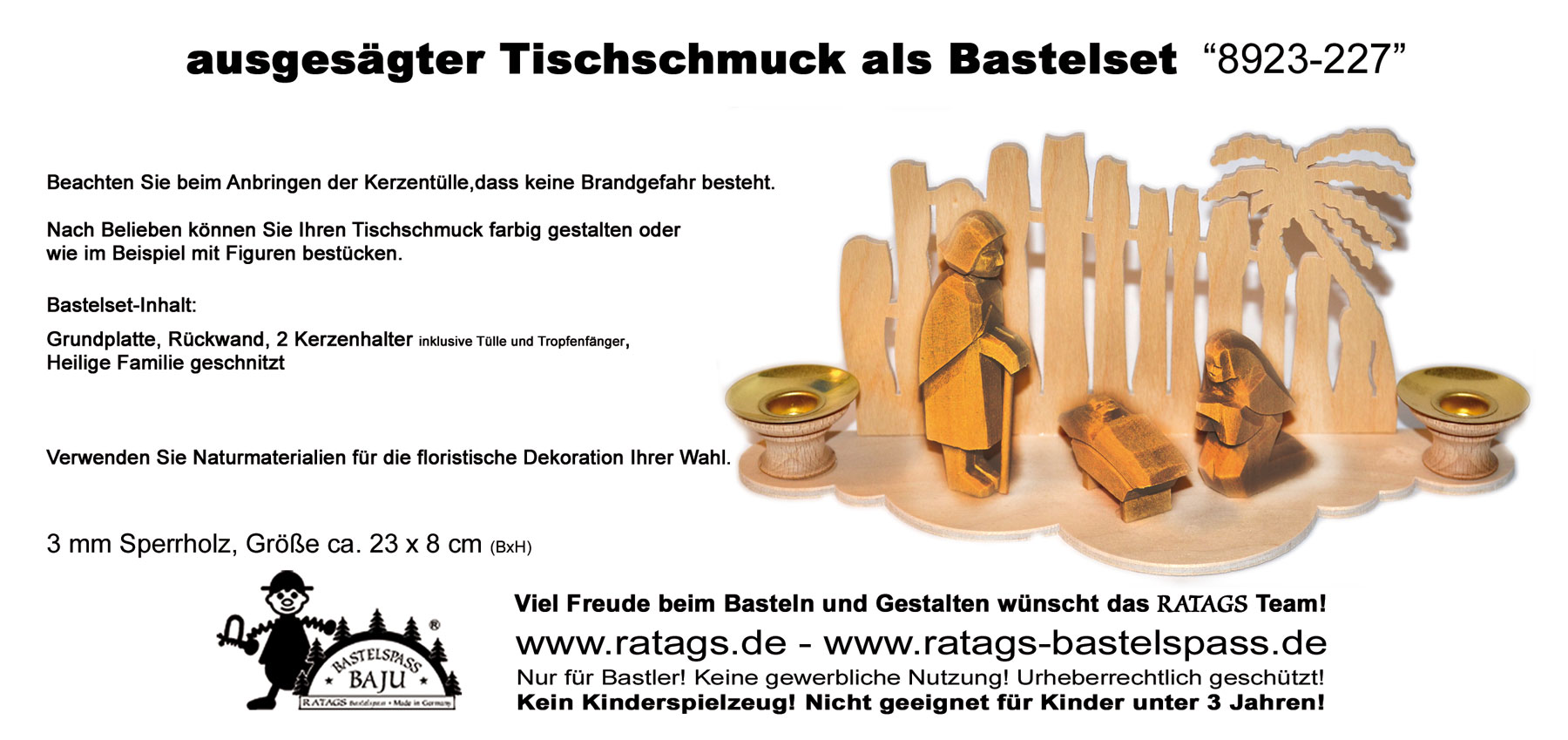 Pöytäkoristeet askarteluun, Pilvi Syntymä