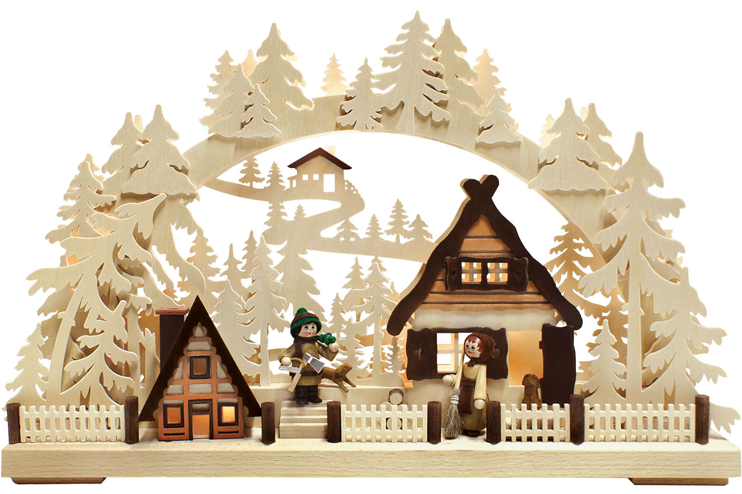 3D-Schwibbogen kl., Weihnachtsvorbereitung