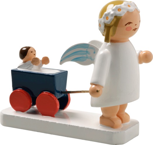 Margeritenengel mit Puppenwagen