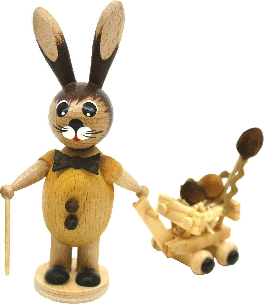 Hare boy, natural, handcart