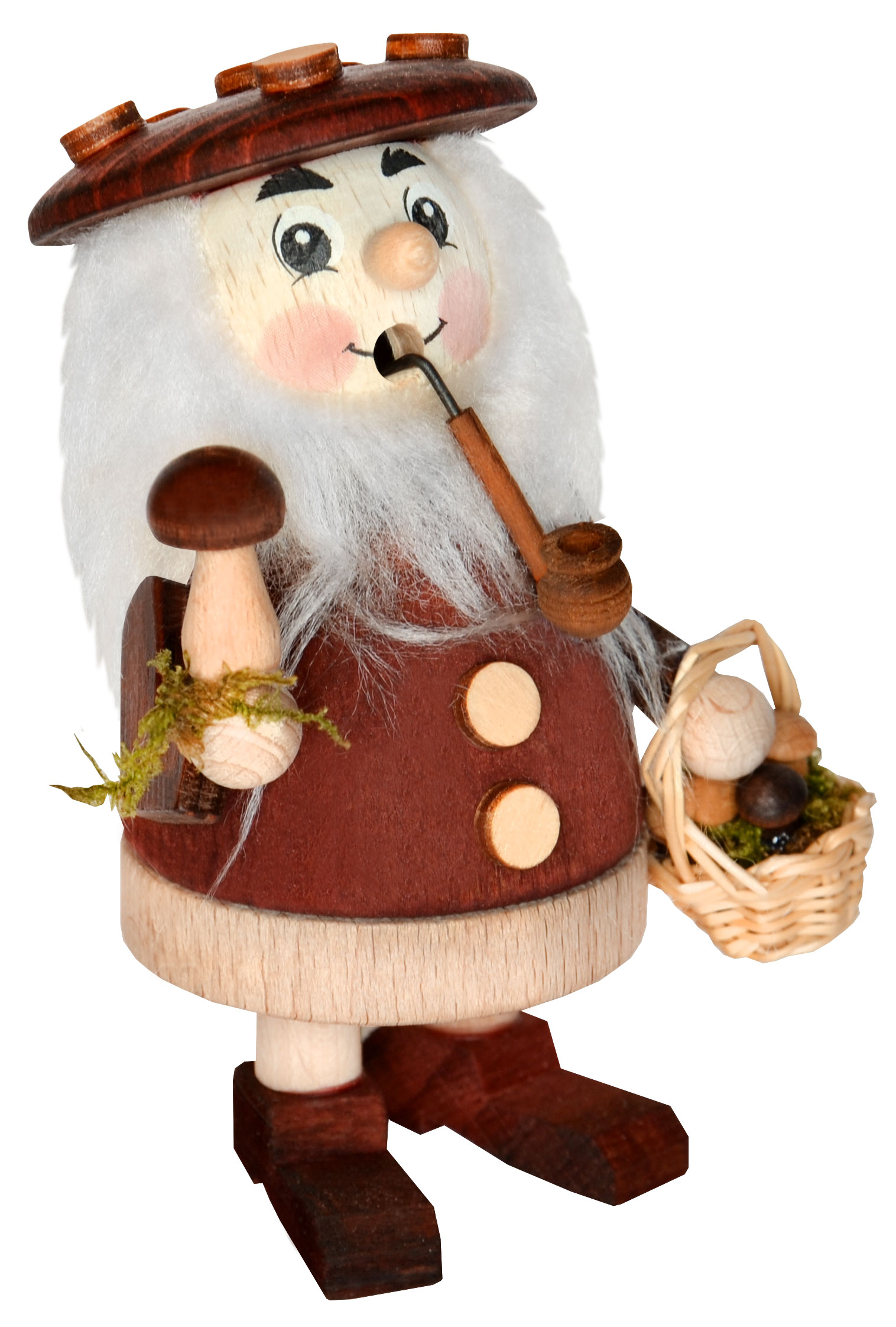 Räuchermännchen, Pilzmännchen, rot