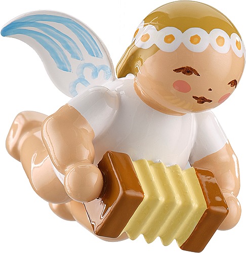 Schwebeengel, klein, mit Harmonika