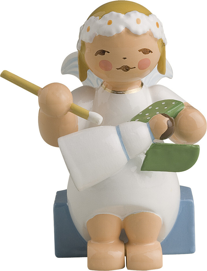 Margeritenengel, sitzend, mit 28er Engel