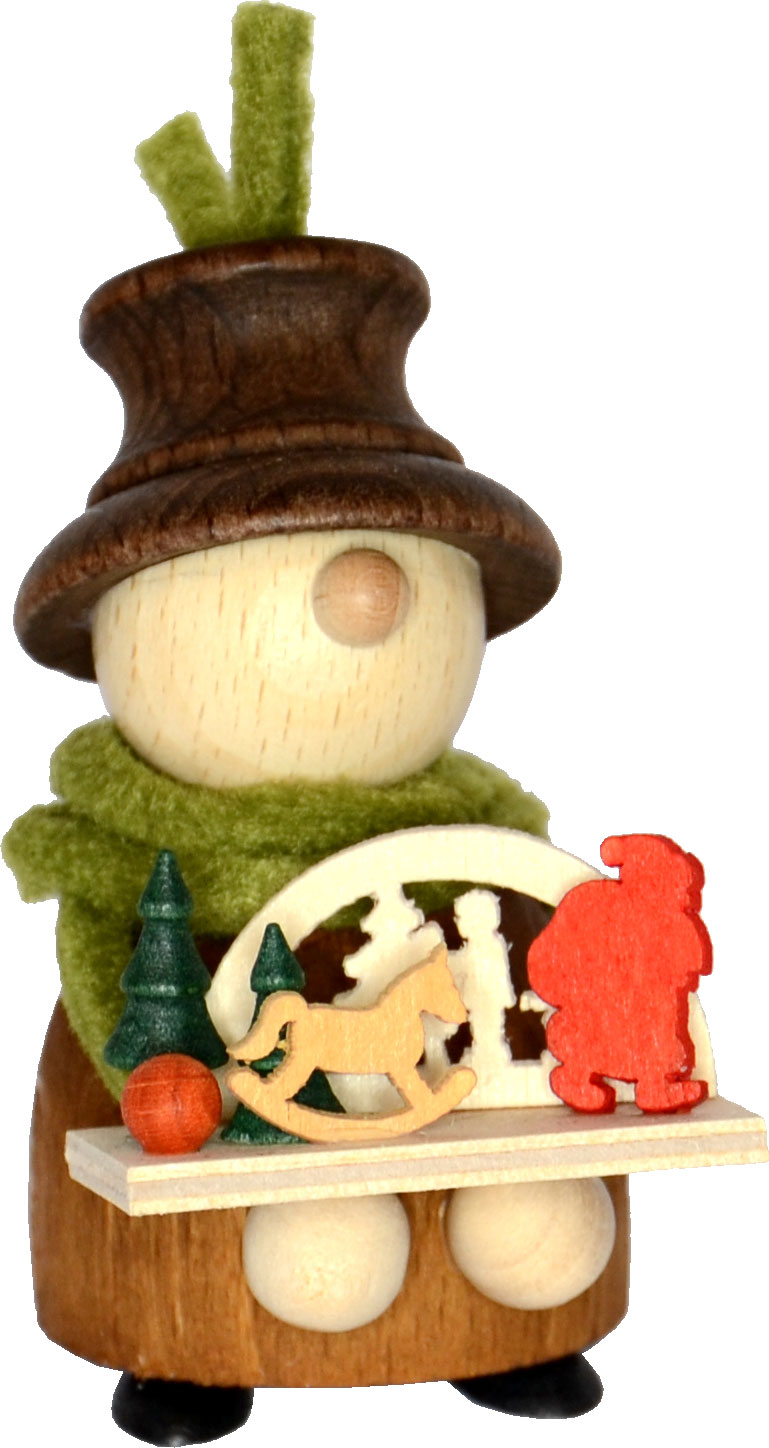 Molli Striezelkind, vendor's tray, top hat