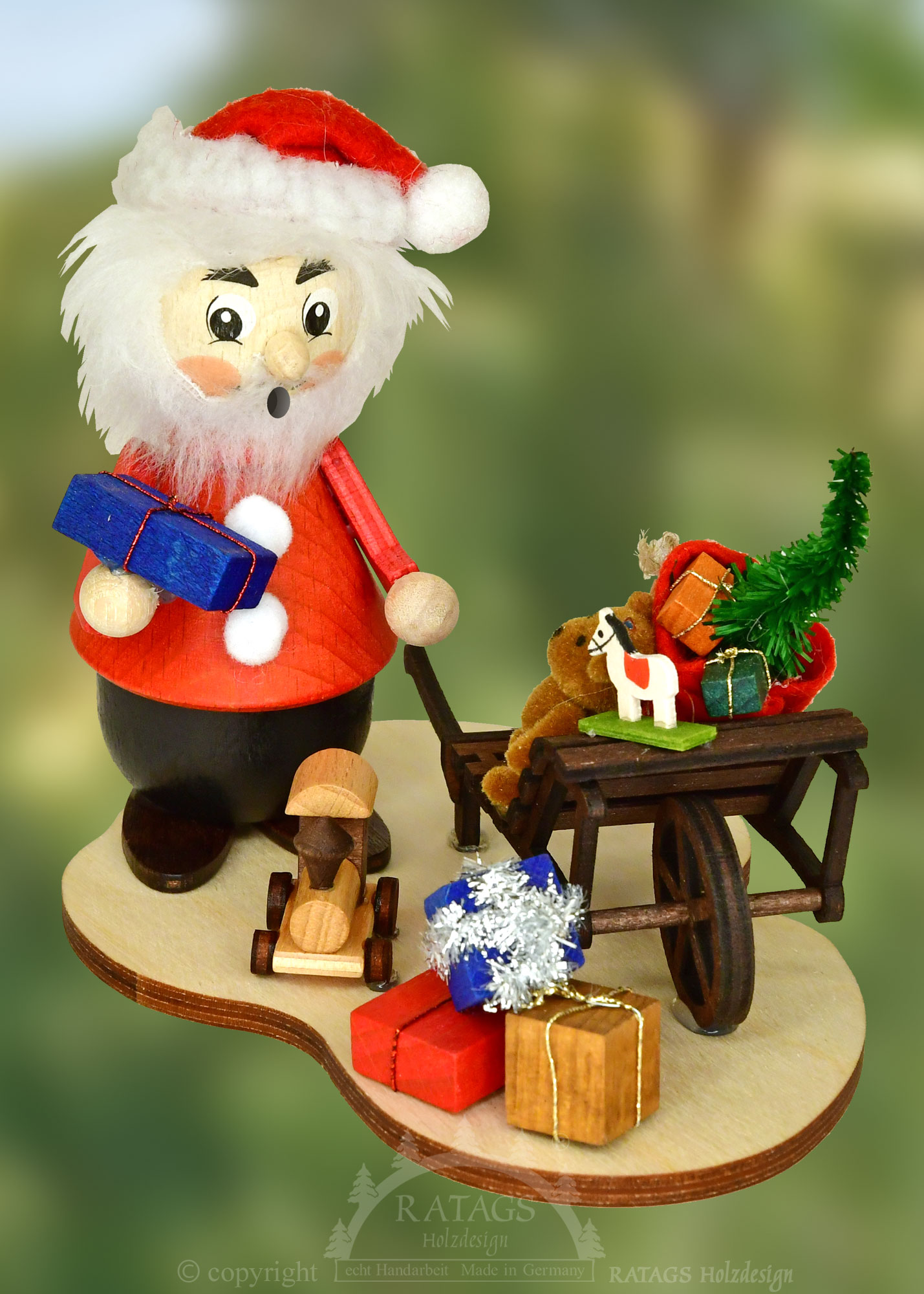 Kurzlatscher, Santa Claus s vozíkem, Bischofswerda