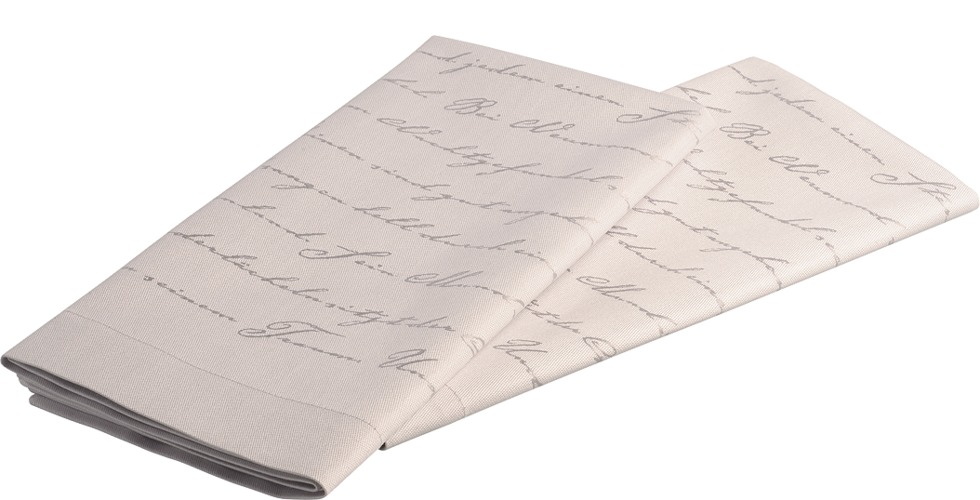 Stoffservietten mit Engelgedicht