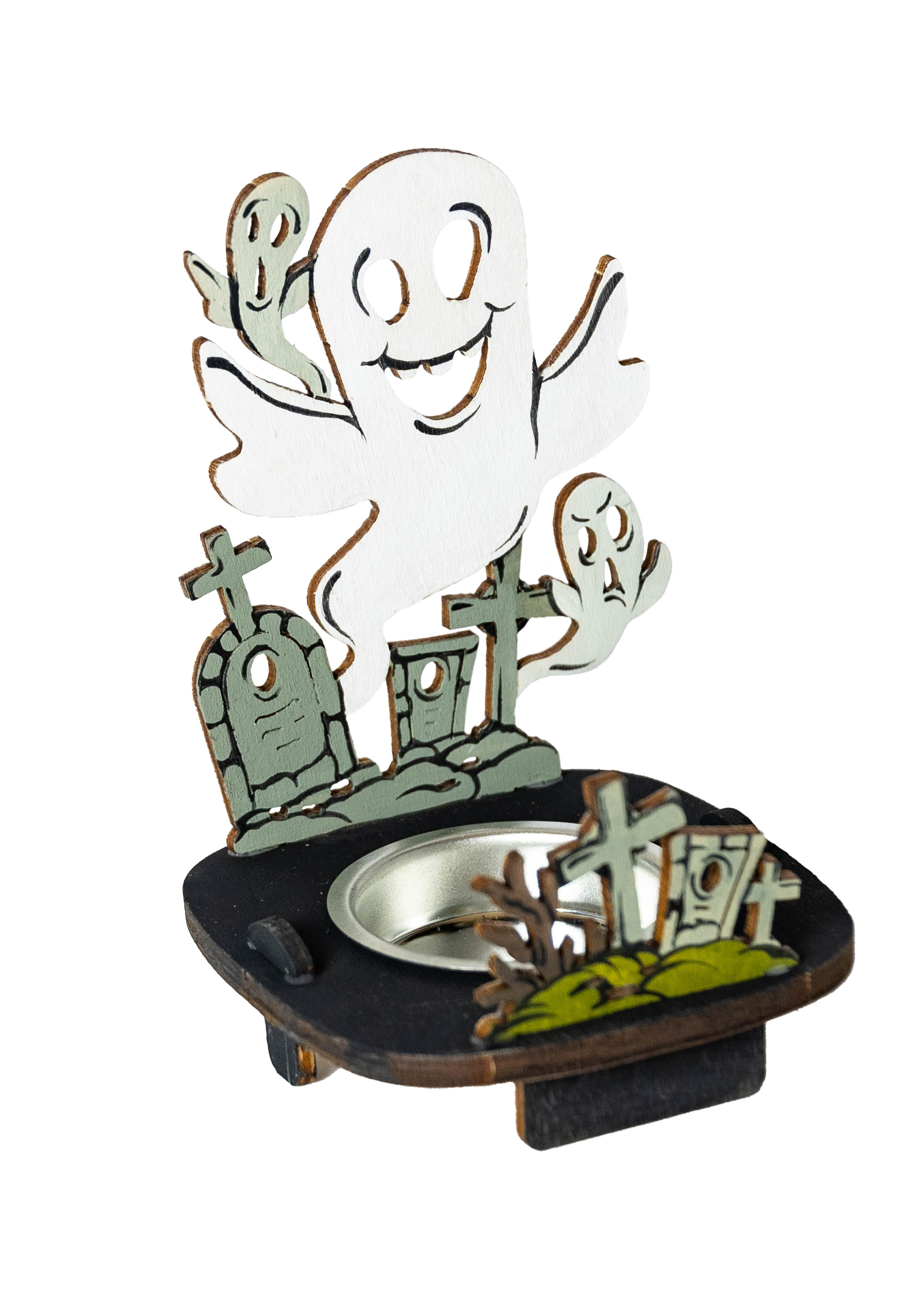 Schattenspiel zum Basteln, Gespenst, Halloween