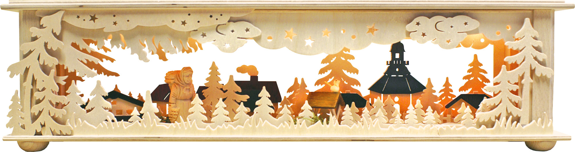 Small room light, forest woman, coloured roofs