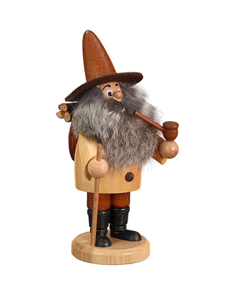 Gnome wood collector, natural, 19 cm