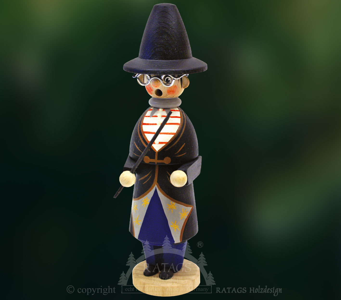 Glazed natural wood, sorcerer's apprentice