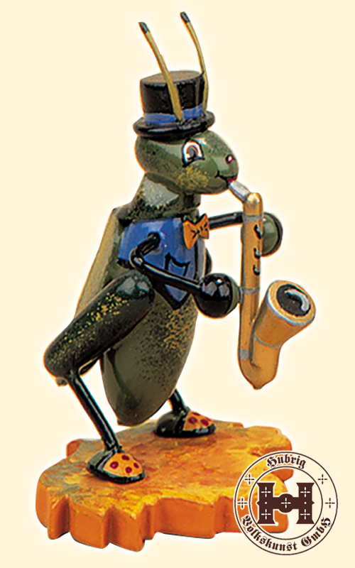 Figure, cricket, saxophone