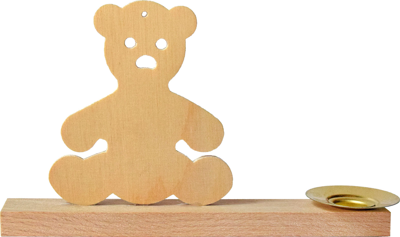 Portavelas para manualidades, ositos de peluche