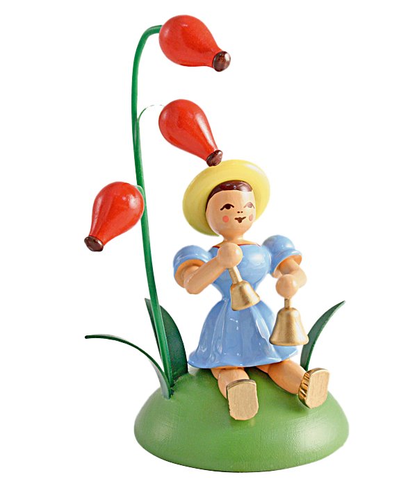 Hagebutte, Glocken Blumenkind sitzend