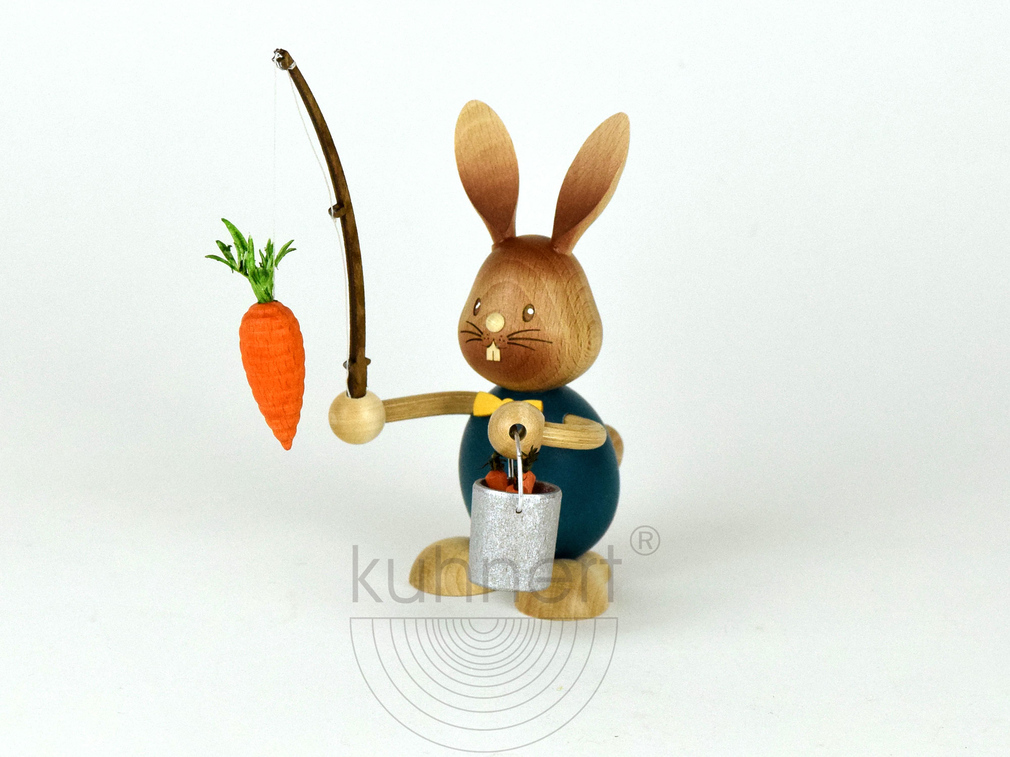 Osterhase, Stupsi Hase Möhrenangler ca. 12 cm