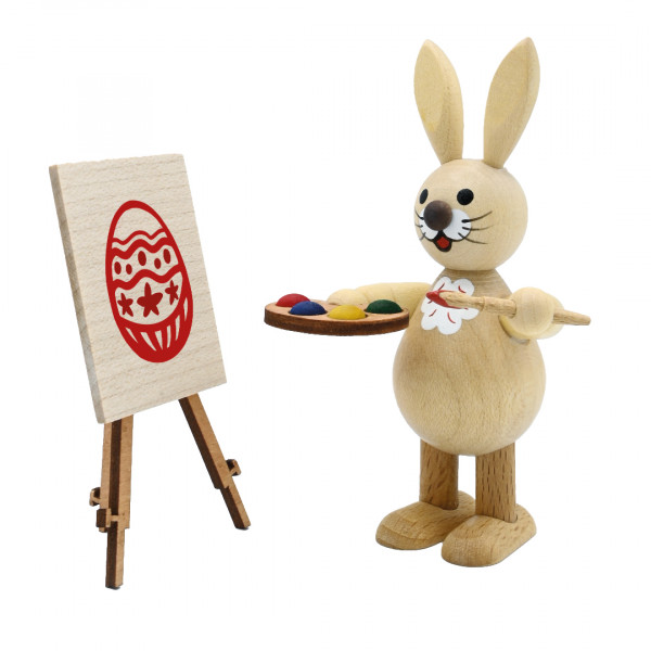 Osterhase mit Staffelei 9 cm Osterhase mit Staffelei 9 cm