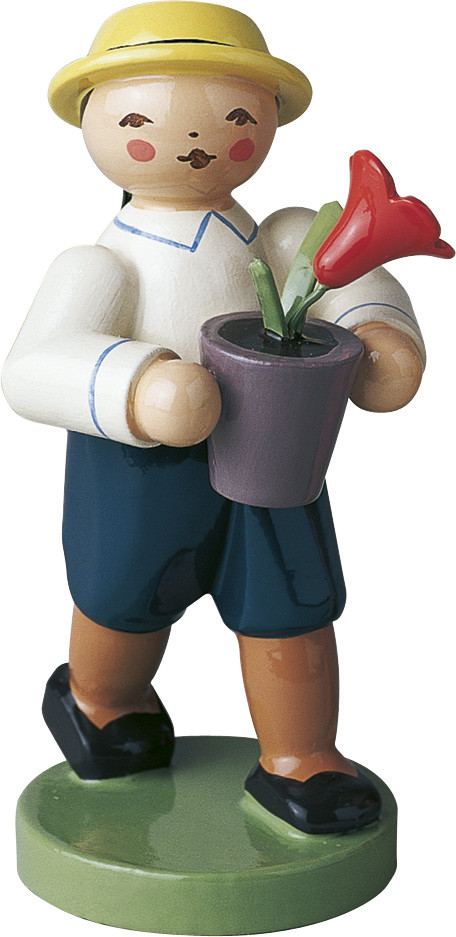 Junge mit Blume