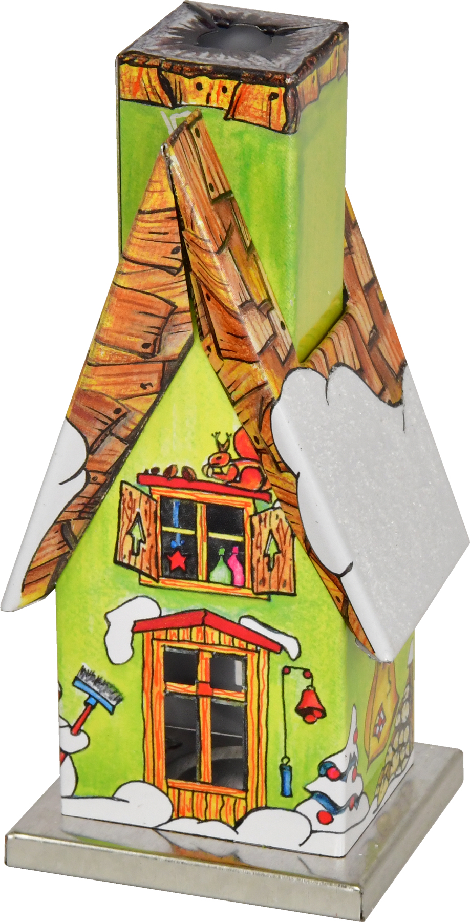 No.8 KNOX-Hütte, grün, Raureif KNOX-Räucherhütte Metall