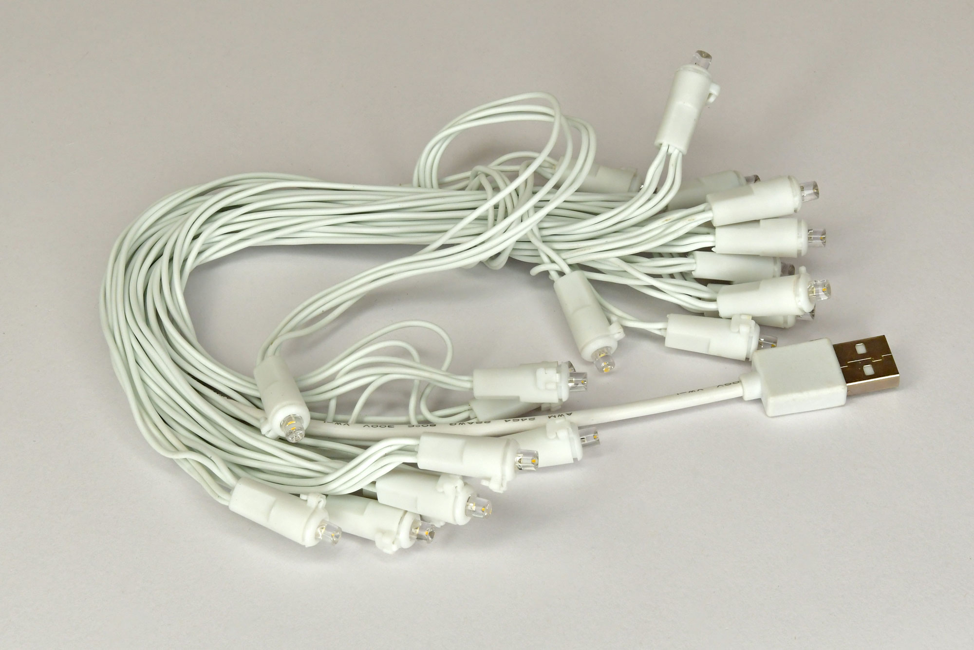 Łańcuch świetlny USB 20-krotny, w pełni USB, bez przełącznika