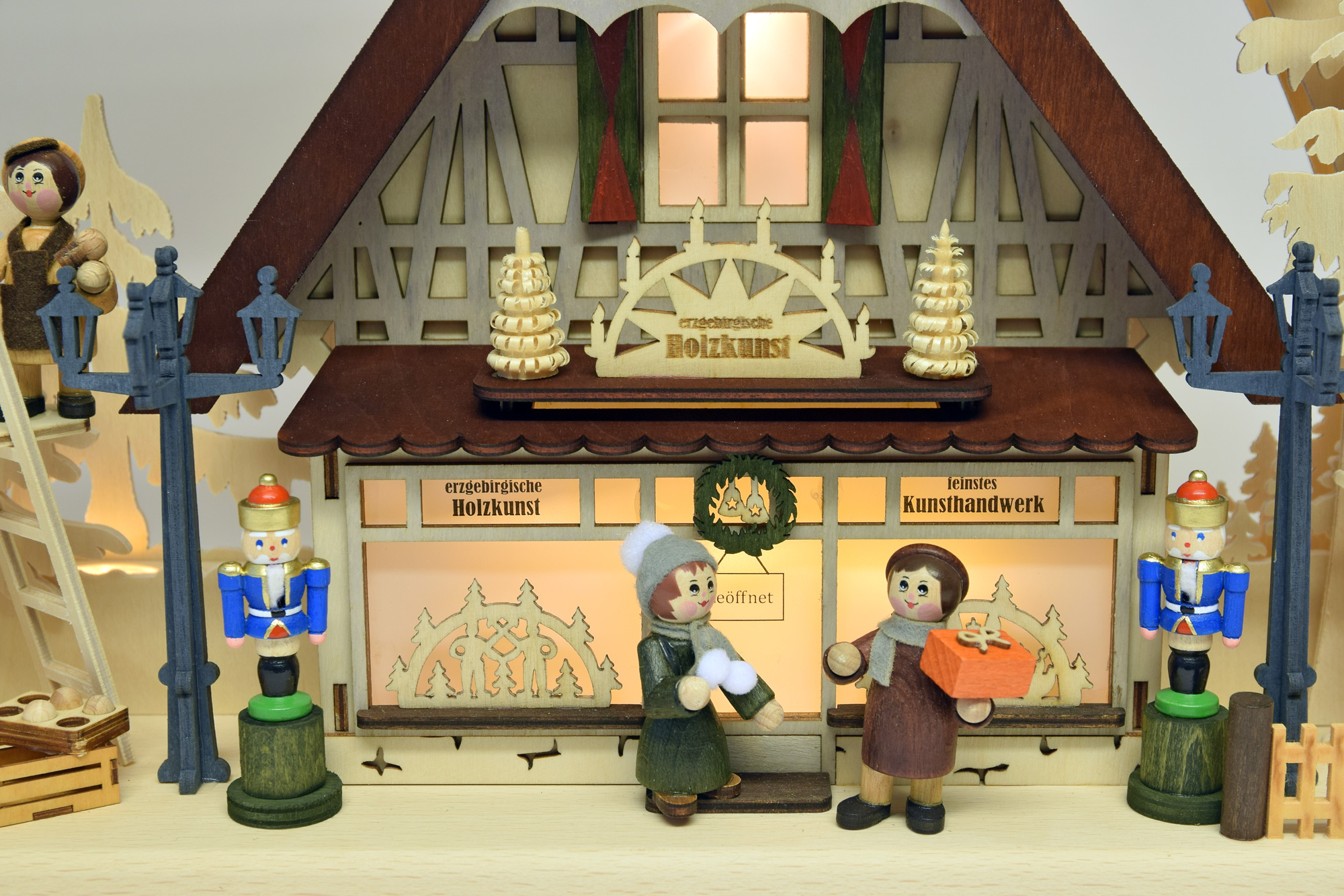 3D-Schwibbogen gr., houten kunst uit het Ertsgebergte