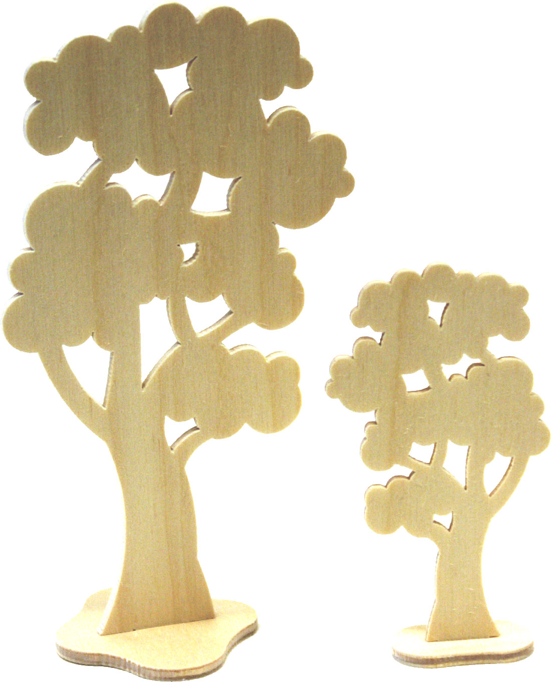 Plug-in figures for crafting, small trees