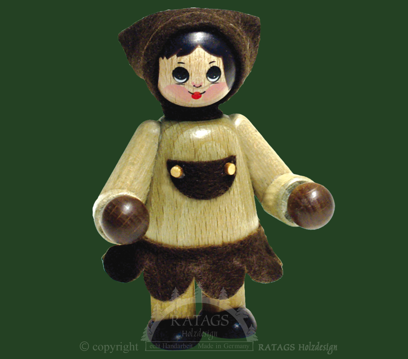 Large figure, girl with headscarf