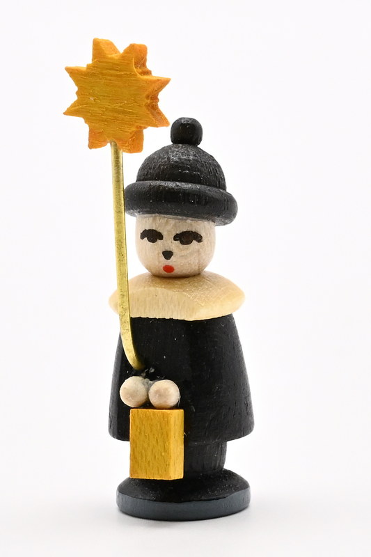 Kurrendesänger mit Stern 27mm SCHWARZ