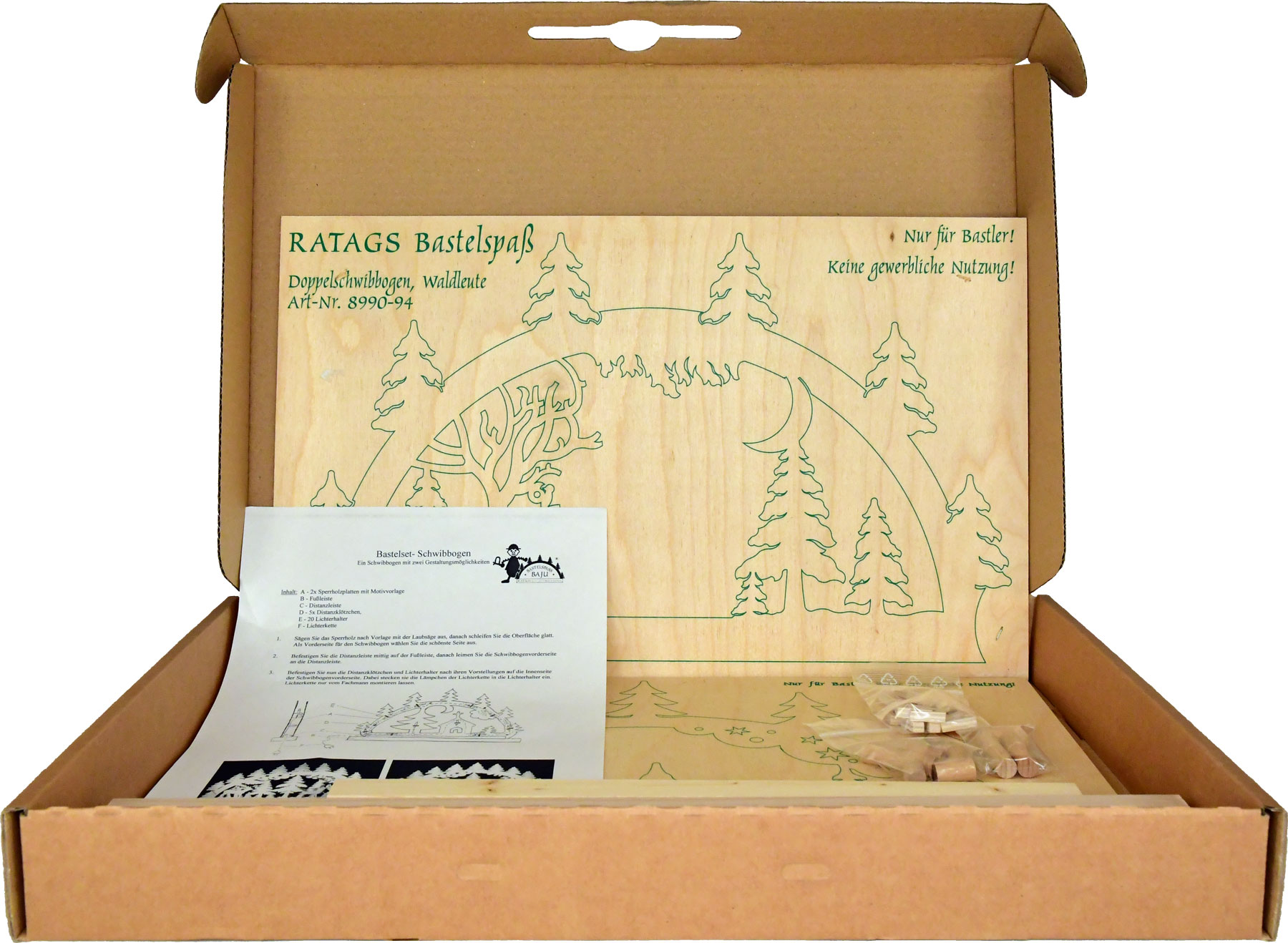 Small candle arch for crafting, tobogganing fun