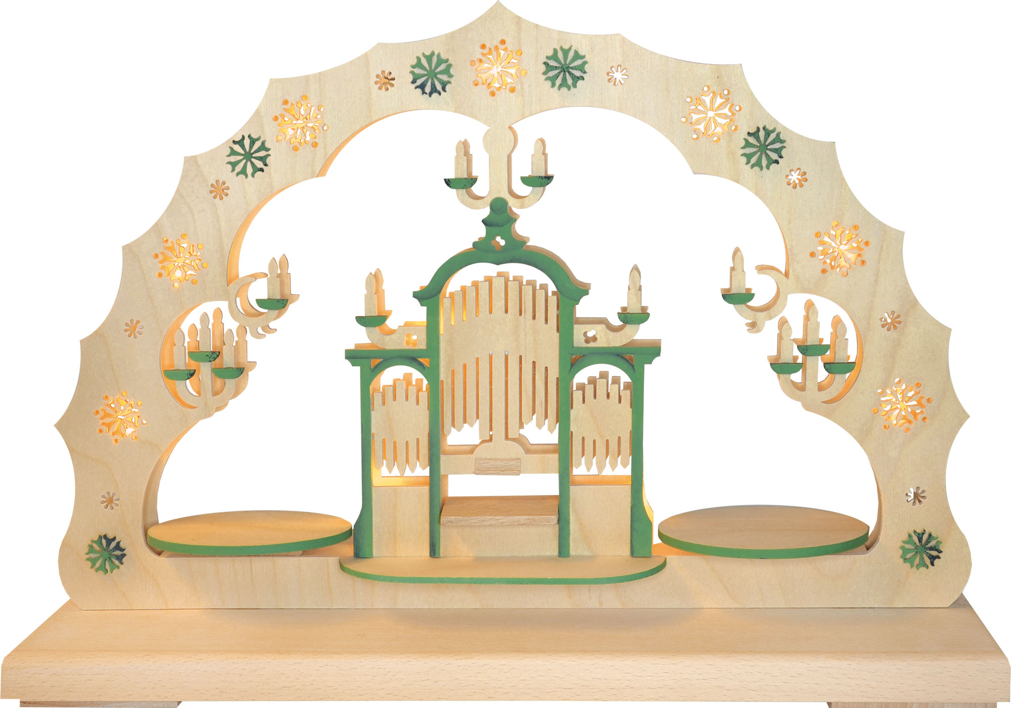 Schwibbogen kl., Orgelkonzert, grün