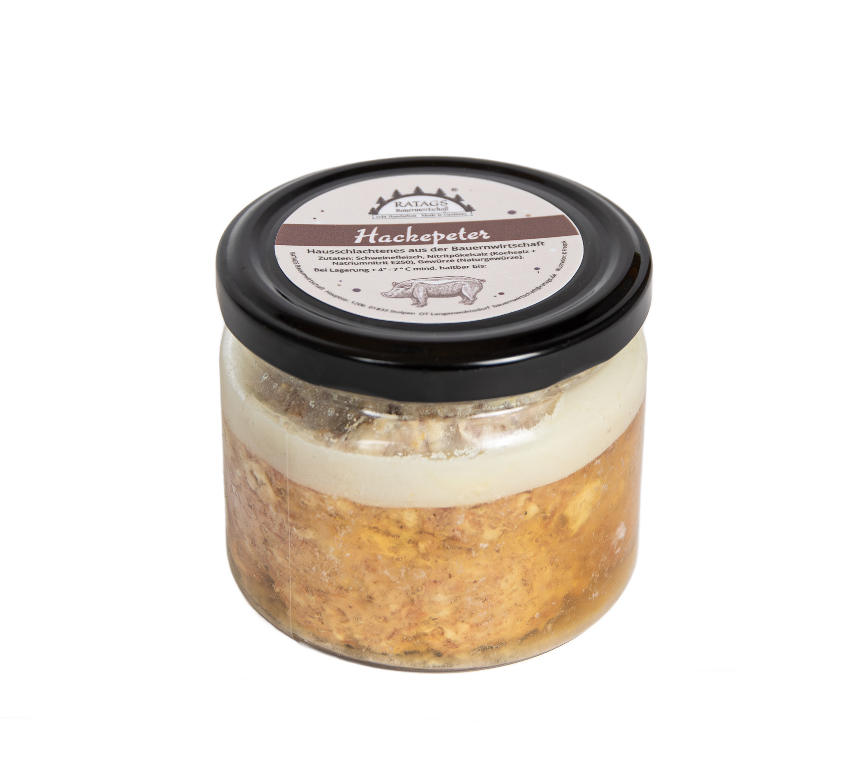 Minced pork in a jar / 260g sausage jar