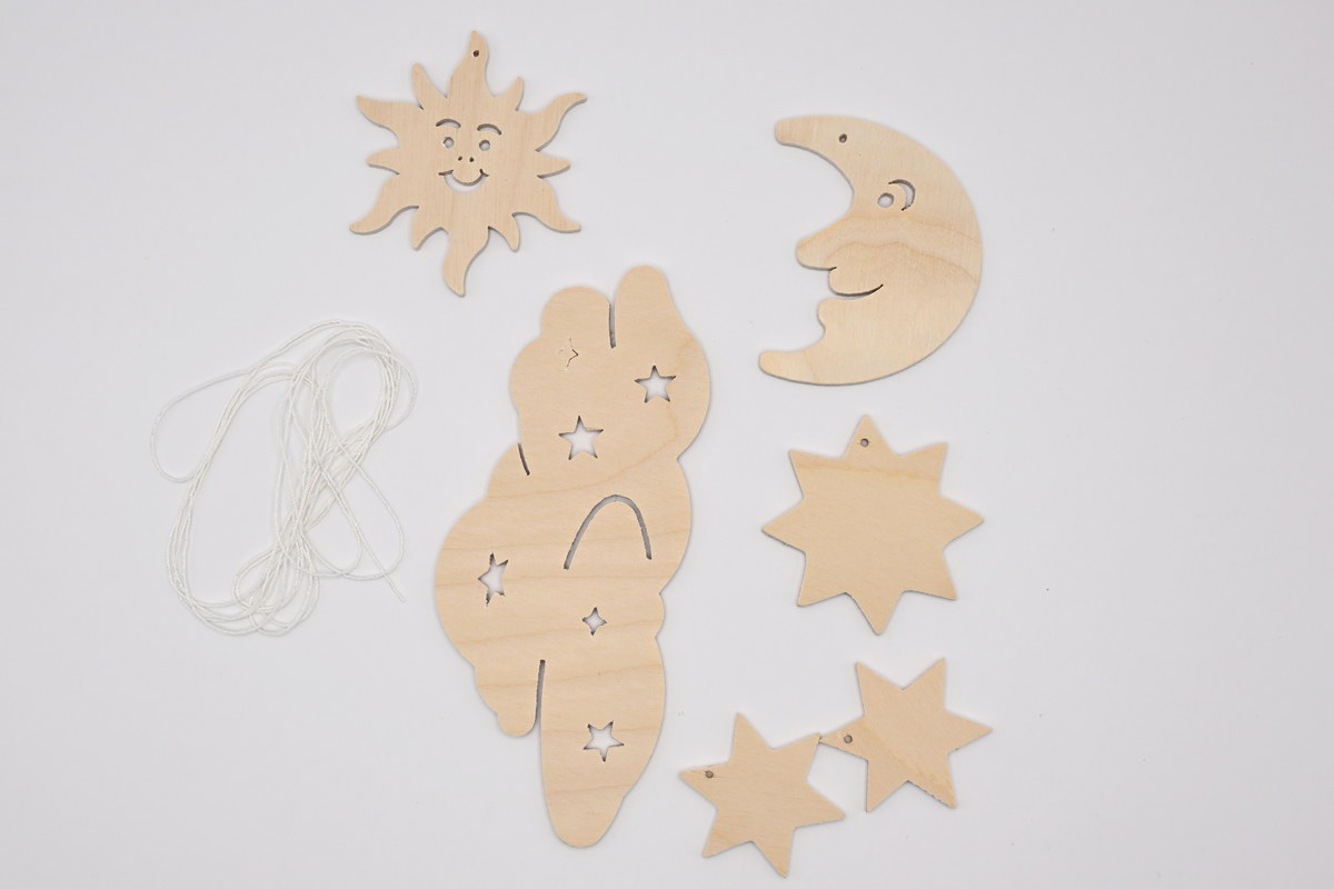 Wind chime for crafting, cloud