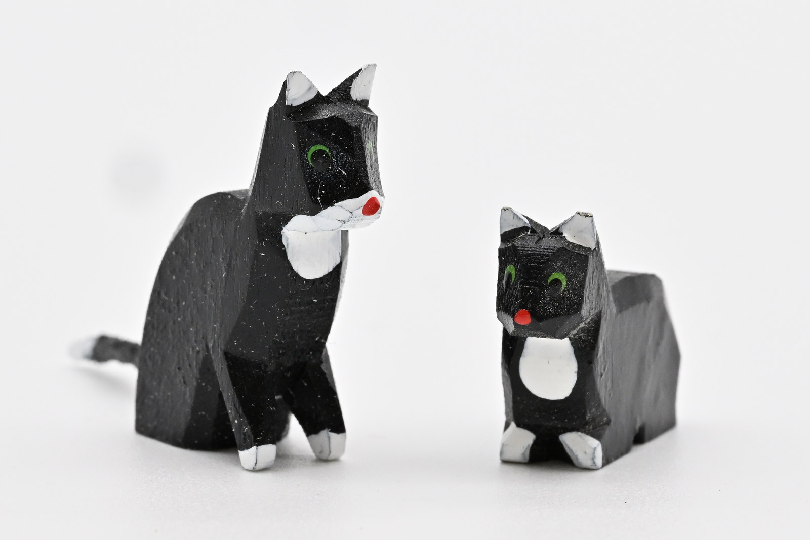 2er Set Katzen, bemalt 2,5 cm