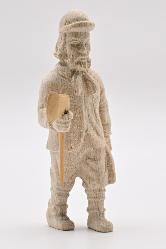 Forest man, saw, axe 65 mm