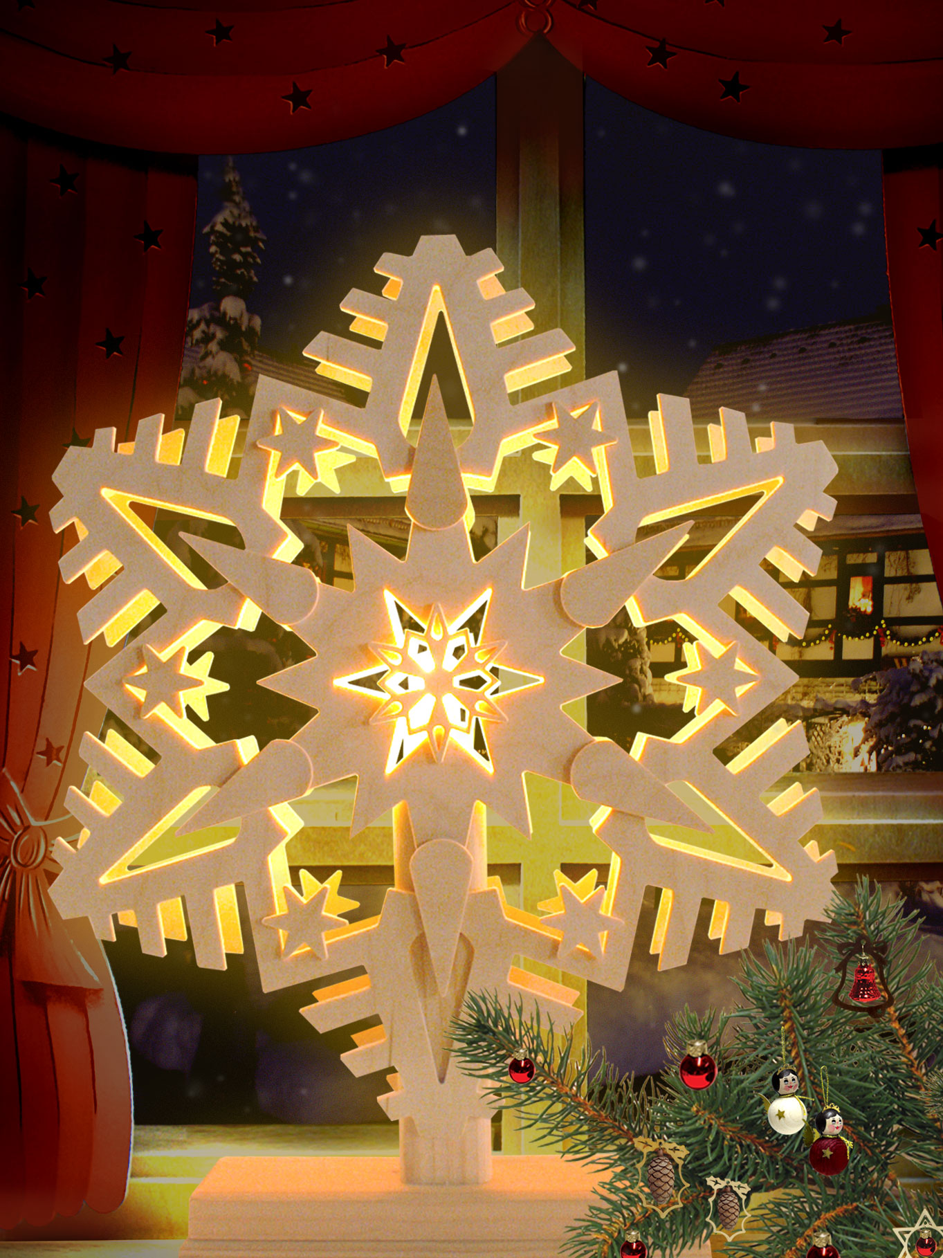 Crystal on a base, 230 V