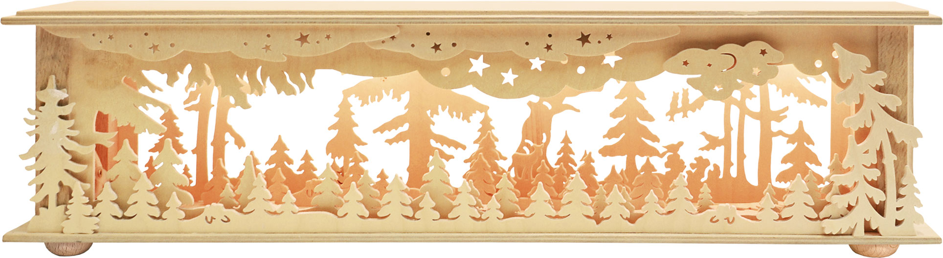 Raumleuchte klein, Wald mit Vögeln flach Raumleuchte klein, Wald mit Vögeln flach