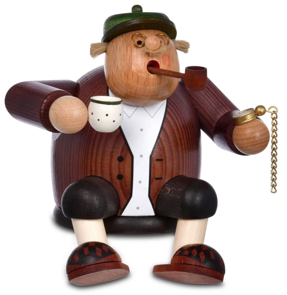 おじいちゃん、角の椅子、香炉