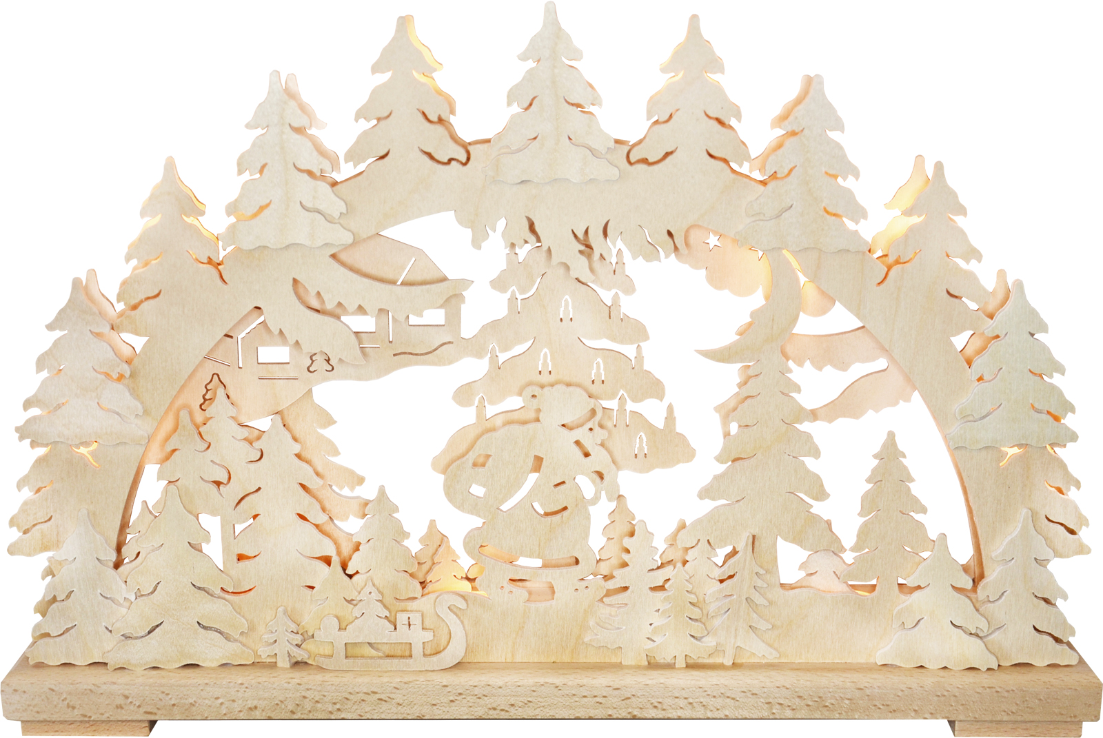 Schwibbogen zum Basteln, klein Bescherung Schwibbogen zum Basteln, klein Bescherung