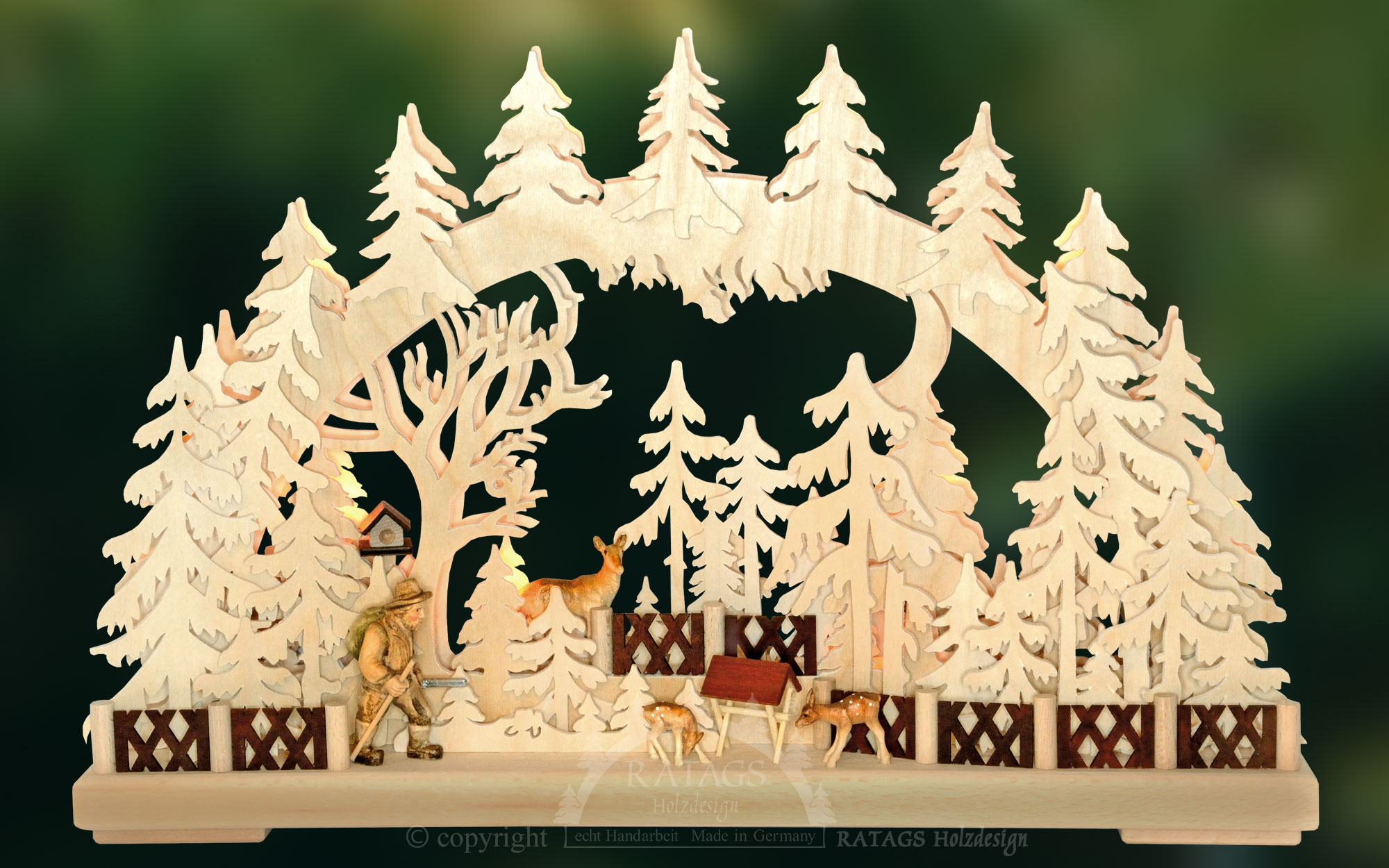 3D-Schwibbogen kl., Wildhüter