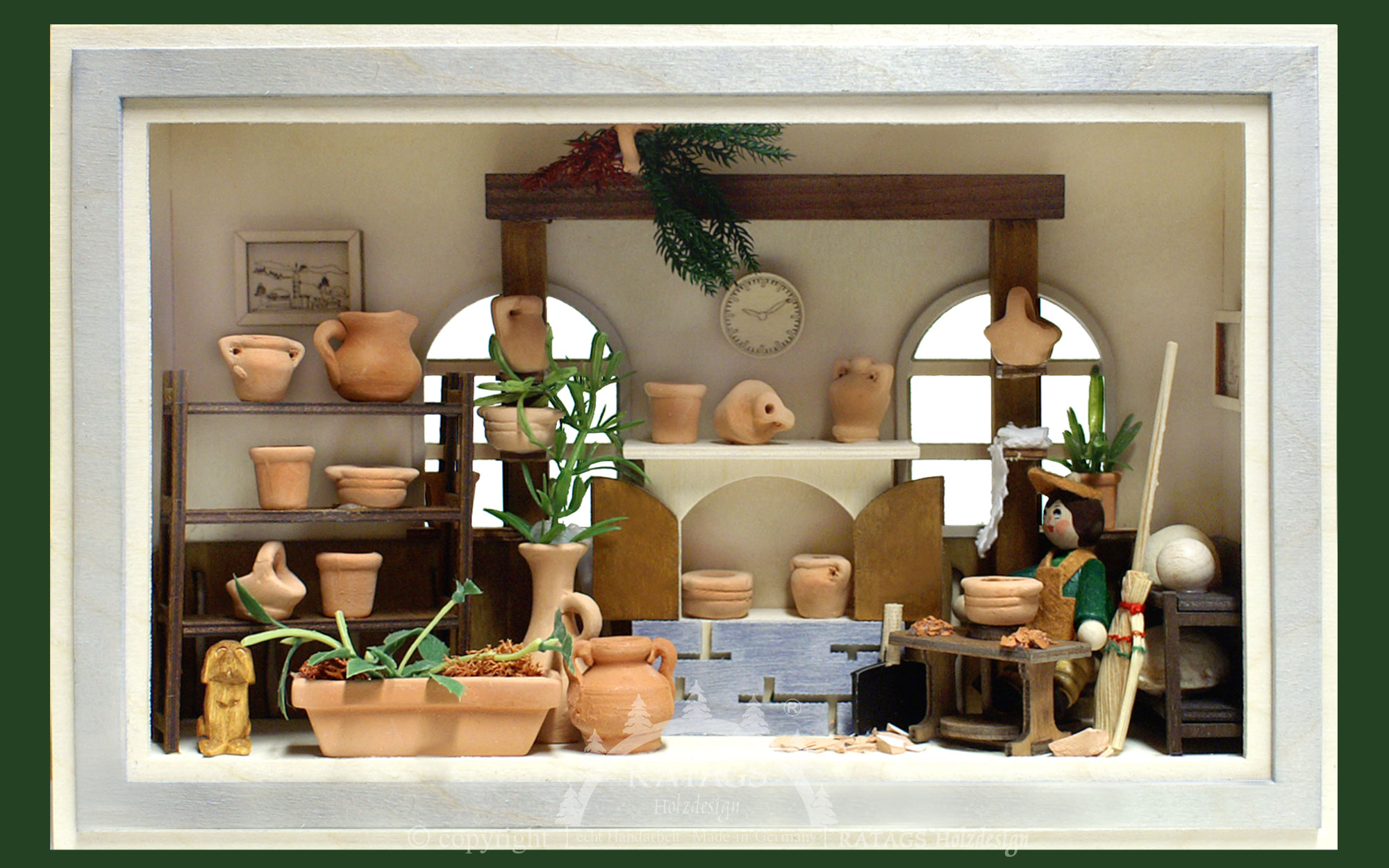 3D wall picture, pottery