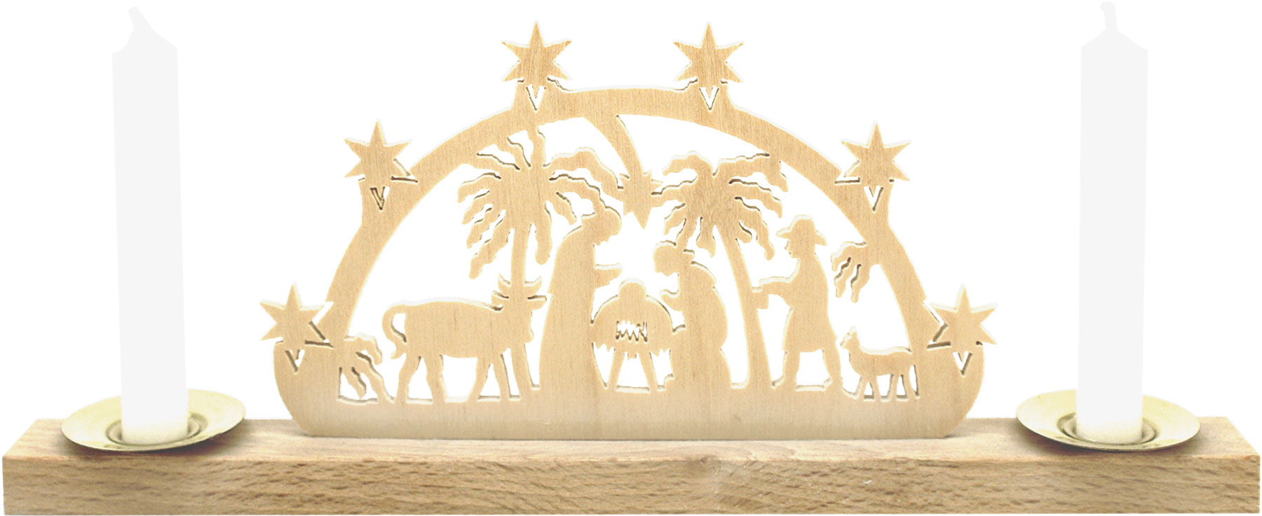 Mini candle arch for 2 doll candles Holy Family