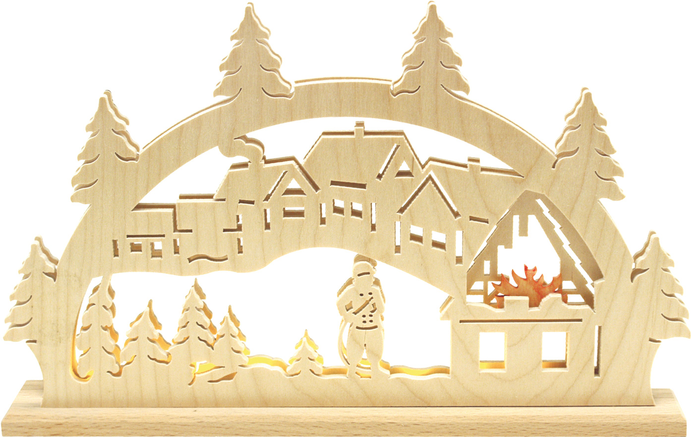 Low-voltage candle arch. Fire brigade. Traf