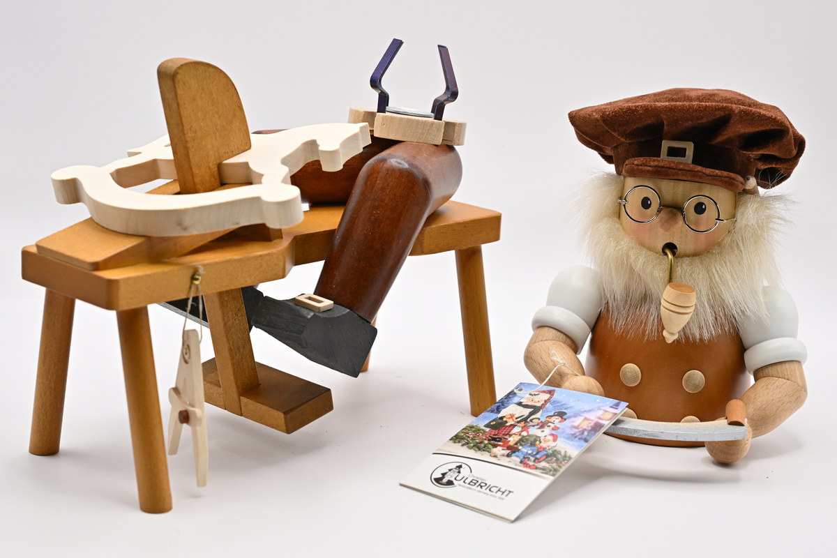 Räuchermänner Schnitzer natur H 27,0 cm