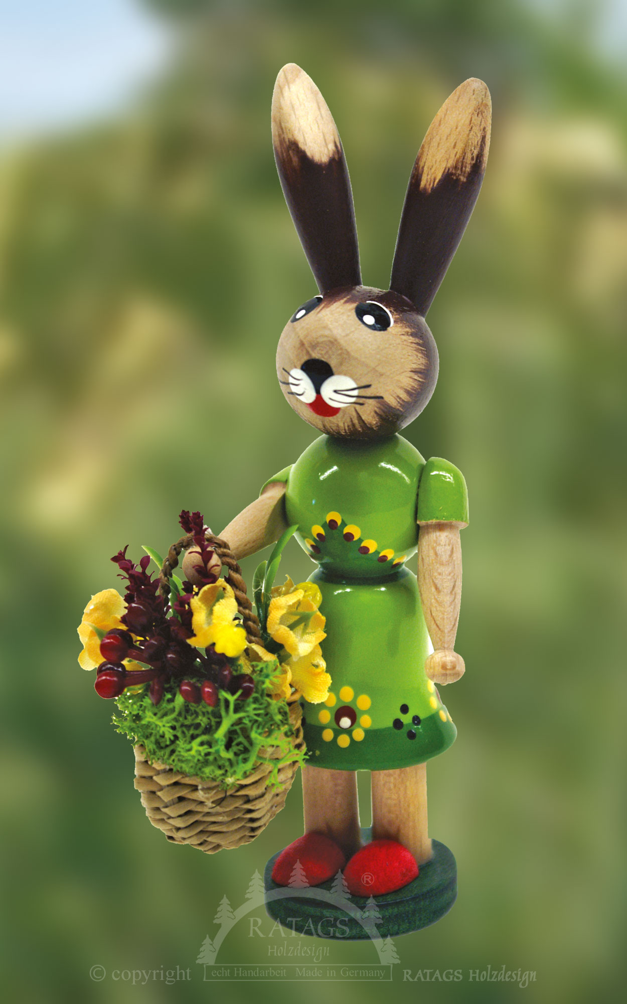 Lapine de Pâques, vert clair